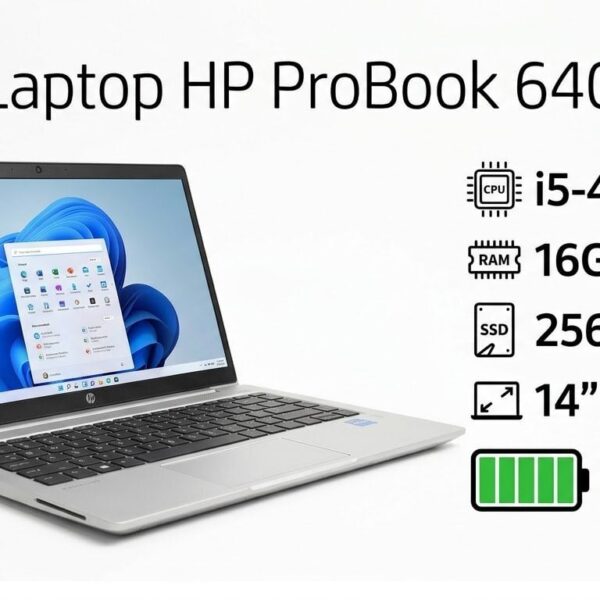 HP ProBook 640 | i5-4210M • 16GB RAM • 256GB SSD • 14” • Battery 100% No2