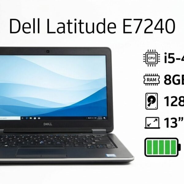 Dell Latitude E7240 | i5-4310U • 8GB RAM • 128GB SSD • 13” • Battery 100%